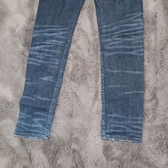 NWT American Dress Code Legendary Denim distressed blue jeans Size 27 - Picture 6 of 6